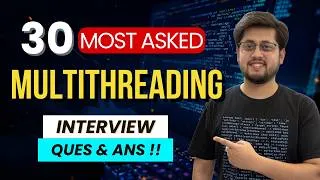 Thumbnail: Java Multithreading Interview Questions | From Basics to Advanced