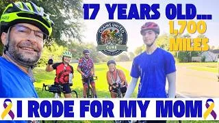 Thumbnail: 17 Years Old. 1,700 Miles. He's Biking to Beat Cancer.