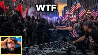 Thumbnail: Antifa shows up ARMED To Jake Lang Event In Dearborn, MI And Clashes With Pro-America Protesters