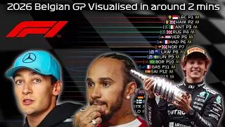 Thumbnail: F1 - 2026 Belgian GP Visualised in around 2 minutes