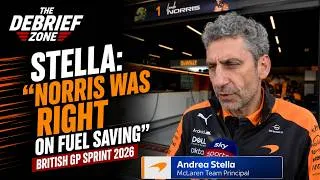 Thumbnail: Andrea Stella Admits Norris Was Right on Fuel Saving | British GP Sprint 2026