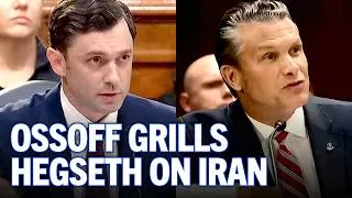 Thumbnail: Jon Ossoff makes Pete Hegseth SWEAT during hearing on Trump’s Iran War