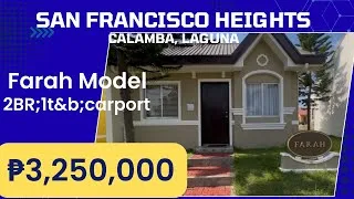 Thumbnail: FARAH MODEL | San Francisco Heights Brgy Palo Alto Calamba, Laguna | 2BR 1T&B carport 