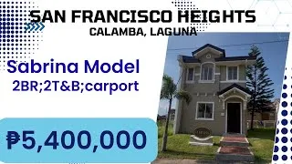 Thumbnail: SABRINA MODEL | San Francisco Heights Brgy Palo Alto Calamba, Laguna | 2BR 2T&B carport