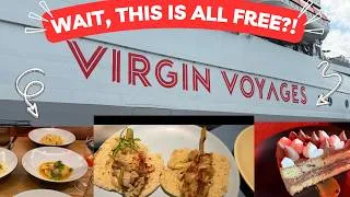 Thumbnail: Everything We Ate on Scarlet Lady (Virgin Voyages Food Vlog)