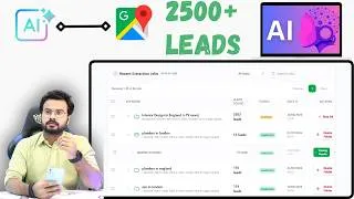 Thumbnail: AI + Google Map Scrapping = 2500+ Leads in Just Few Minutes! Client Hunting