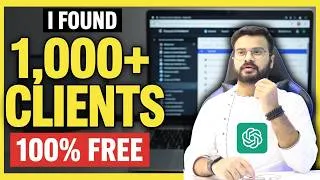 Thumbnail: How I Found 1,000+ Guest Post Clients with AI (Targeted Leads) 100% FREE