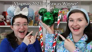 Thumbnail: Vlogmas 2025 Giveaway Winner Announcement! - Holidays with TheDisneySisters 2025