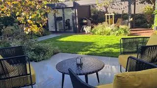 Thumbnail: A Contemporary West London Garden with Home Office, Pergola and Large Outdoor Terrace