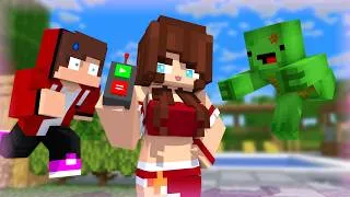 Thumbnail: MAIZEN : JJ Sister can stop time?!  - Minecraft Animation JJ & Mikey