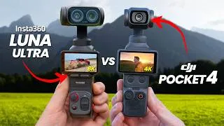Thumbnail: Insta360 Luna Ultra vs DJI Pocket 4 | 3 Weeks Later Pros & CONS - WORTH THE UPGRADE?