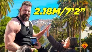 Thumbnail: The Dutch Giant (2.18M/7'2") in Los Angeles