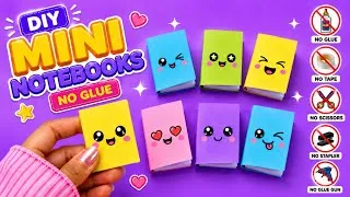 Thumbnail: DIY mini notebook|No glue mini notebook|No glue paper craft|Easy mini notebook new idea 💡