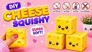 Thumbnail:  DIY origami Cheese Squishy|Super Soft & Cute  Squishy | No Glue, No Foam, No Cotton|paper squishy 
