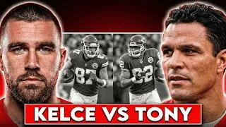 Thumbnail: Travis Kelce vs. Tony Gonzalez: The Tight End GOAT Debate