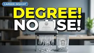 Thumbnail: Degrees Are DEAD in 2026? The ONLY Thing Employers Actually Care About 🛑