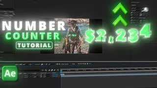 Thumbnail: How to make a number counter in After Effects | #Ae #aftereffects #aftereffectstutorial