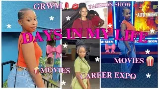 Thumbnail: Mini VLOG||Movie🍿,Grwm, Career Expo+Fashion Show 💄 