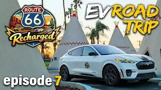Thumbnail: Route 66 EV Road Trip: Arizona to California - Wild Burros, Wigwams, & Efficiency Tips! (Ep. 7)