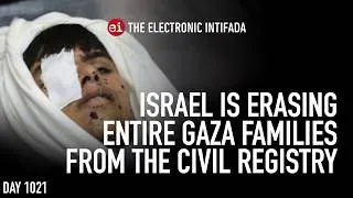 Thumbnail: Israel is erasing entire Gaza families from the civil registry, with Nora Barrows-Friedman