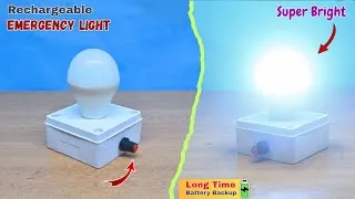 Thumbnail: How to Make a High Bright Rechargeable Emergency Light | Very Powerful and Long Time Battery Backup