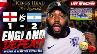 Thumbnail: I'M HURT! AMERICAN REACTS TO ENGLAND VS ARGENTINA LIVE AT THE WATCH PARTY! | 2026 WORLD CUP!