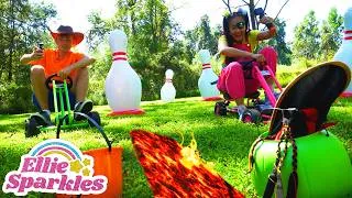 Thumbnail: Floor is Lava Challenge! | The Ellie Sparkles Show - WildBrain | Full HD Episodes