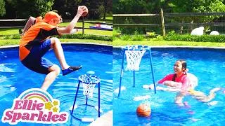 Thumbnail: Epic Pool Challenge! Ultimate Splash Race! | The Ellie Sparkles Show - WildBrain | Full HD Episodes