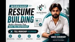 Thumbnail: Resume Building Workshop | ATS Resume Tips for Students | Gate Code Technologies x Eloquence Club