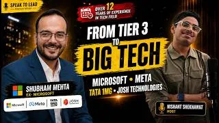 Thumbnail: How He Went From Tier 3 to Big Tech | Shubham Mehta | Ex-Microsoft, Meta | Eloquence Club