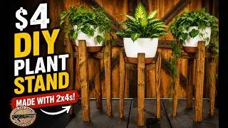 Thumbnail: DIY Plant Stand from 2x4s | Easy Modern Woodworking Project