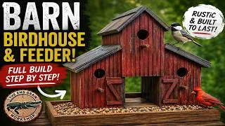 Thumbnail: How to Build a Rustic Barn Birdhouse & Feeder | DIY Cedar Birdhouse