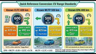Thumbnail: The Truth About EV Range: EPA vs. WLTP vs. CLTC Explained