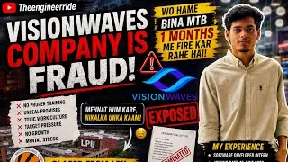 Thumbnail: Visionwaves Fired Us Without Any Proper Reason?| LPU Students’ Career Crisis | My Internship Journey