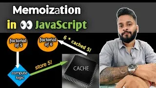 Thumbnail: Memoization Concept Every JavaScript Developer Should Know (With Factorial Demo) 🔥