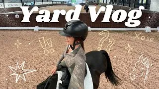 Thumbnail: back in the uk - mini yard vlog + tack up!!!!