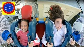 Thumbnail: OMG! 10 year old twin girls ride the scary Slingshot ride in Surfers Paradise! Crazy reactions!