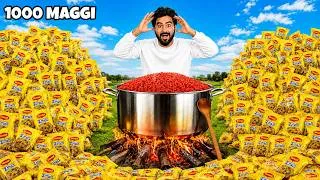 Thumbnail: Cooking 1000 Spicy Maggi At Once | क्या एक साथ 100 तीखी मेग्गी बन पायेगी ? 🔥