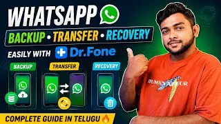 Thumbnail: How to Backup, Transfer & Recover WhatsApp Data | WhatsApp Transfer to New Phone | Dr.Fone Telugu