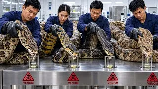 Thumbnail: Inside a MASSIVE Snake Venom Farm | Extraction to Antivenom (Full Process)
