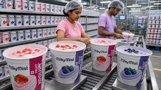 Thumbnail: Inside a MASSIVE Yogurt Factory | Milk to Millions of Cups (Full Process)