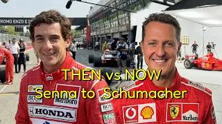 Thumbnail: From Ayrton Senna to Michael Schumacher 🏎️🔥 | Formula 1 Legends Then & Now (Updated 2026)