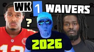 Thumbnail: Way Too Early Week 1 Waiver Wire Rankings (2026)