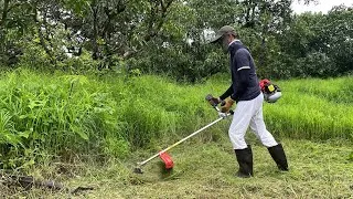Thumbnail: Grass cutting machine | How to start petrol brush cutter