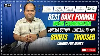 Thumbnail: Best Luxury Supima & Giza Cotton Shirt Pant Combinations for Men | Formal Shirt & Trouser Combo