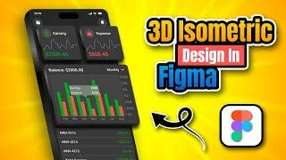 Thumbnail: Create 3D Isometric Mobile App Mockup in Figma | No Plugin Required