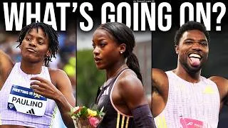 Thumbnail: Cyréna Samba-Mayela Whereabouts? Noah Lyles Healthy? + Women's 400m History | What’s Going On?