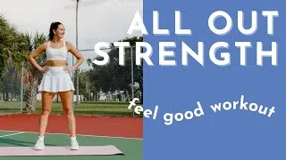 Thumbnail: 18 Minute FULL BODY Strength Workout | Quick, Fun, Empowering | Feel Good Workout for Women