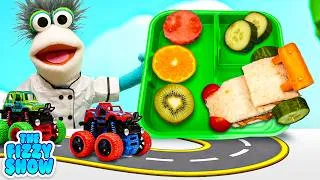 Thumbnail: Fizzy Packs A Monster Trucks Themed Lunch Box! | The Fizzy Show Videos