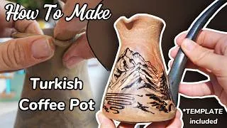 Thumbnail: Making a Turkish Coffee Pot (Cezve) from Clay | No Pottery Wheel